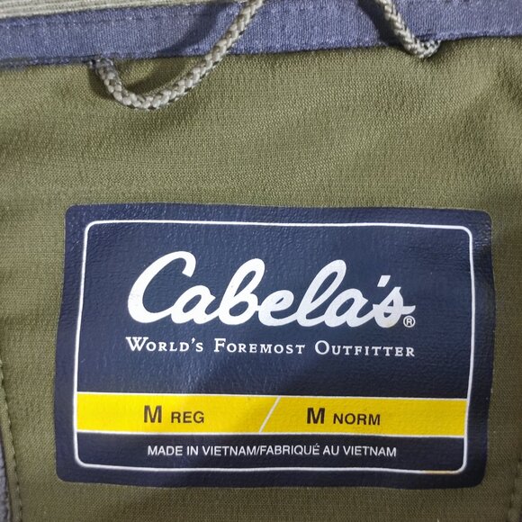 Cabela's softshell jacket men's size M military green colour outdoor performance - Picture 6 of 14